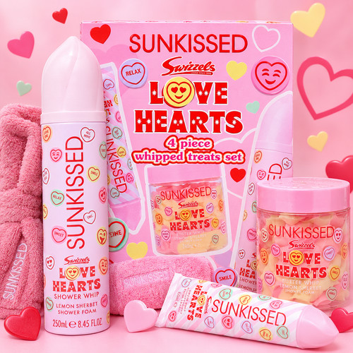 Love hearts bath gift set - love,